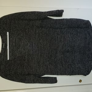 Express V Neck  Black and White Sweater